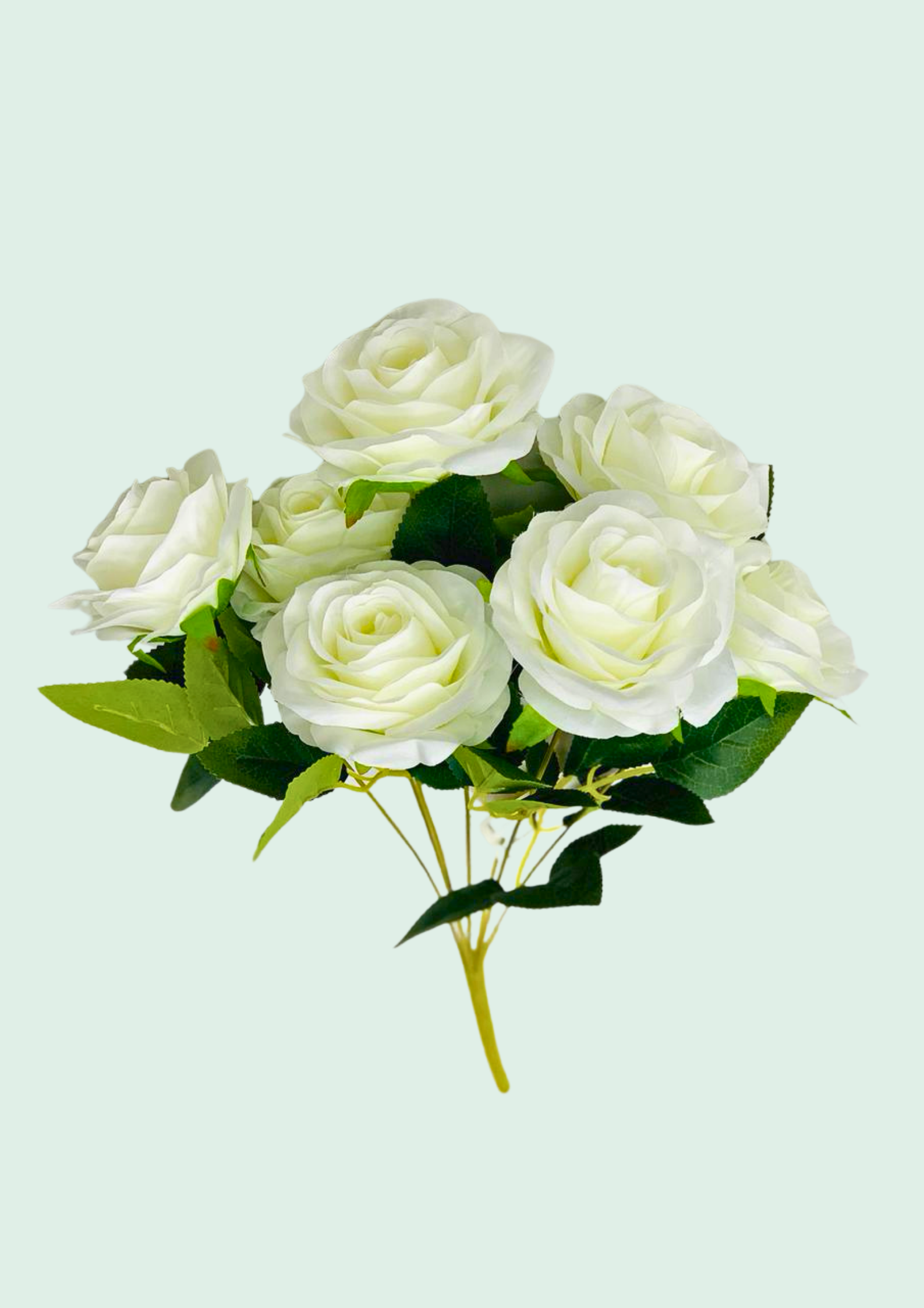 White rose bouquet for event floral styling