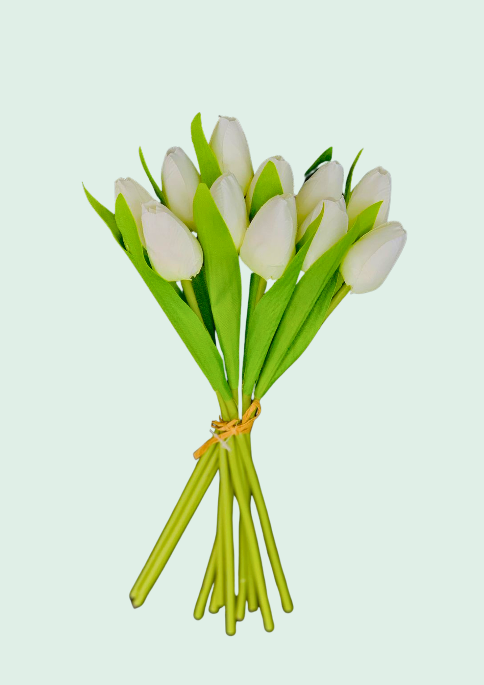 White tulip bouquet, wedding-style floral arrangement
